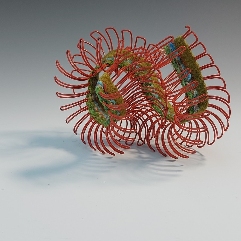 Office millipede - mixed media sculpture