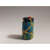 Miniature functional wet-felted Kintsugi jar with fitted lid