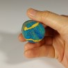 Miniature functional wet-felted Kintsugi jar with fitted lid