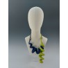 Wet-felted Double Spiral Necklace