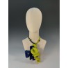Wet-felted Double Spiral Necklace