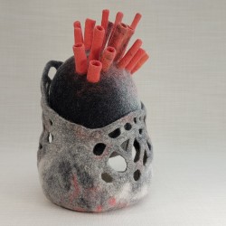 Breaking Free – Wet‑Felted Wool Sculpture on Identity & Strength