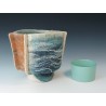 Iron and Water – Wet‑Felted Sculptural Vessel