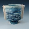 Iron and Water – Wet‑Felted Sculptural Vessel
