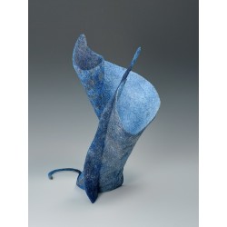 The Witch's Cape - a wet-felted gravity defying wool sculpture