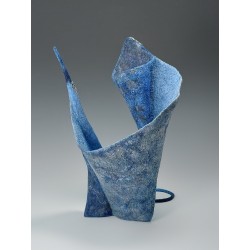 The Witch's Cape - a wet-felted gravity defying wool sculpture