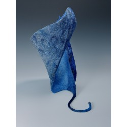 The Witch's Cape - a wet-felted gravity defying wool sculpture
