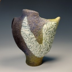 Textured Felt Vessel - reminiscent of Aladdin’s lamp