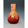 Molten Flow - wet-felted wool vessel incorporating paper and silk