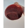 Molten Flow - wet-felted wool vessel incorporating paper and silk