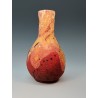 Molten Flow - wet-felted wool vessel incorporating paper and silk