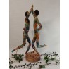 Dancing in the Garden of Eden - mixed media sculpture