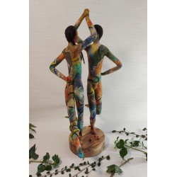 Dancing in the Garden of Eden - mixed media sculpture