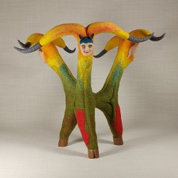 Tug of War - Mixed media sculpture