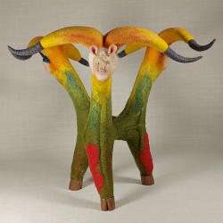 Tug of War - Mixed media sculpture