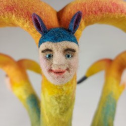 Tug of War - Mixed media sculpture