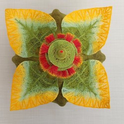 Cucurbita Citrina – Bottlebrush Gourd  - Fibre Sculpture