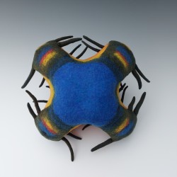 Dragon’s Egg – Wet-Felted Octagonal Vessel